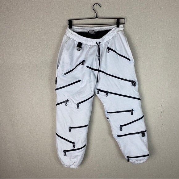 Nasir Hazhar Zippers Sweatpants Size Small Rare - Picture 1 of 16